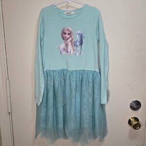 H&M girls FROZEN long sleeve dress